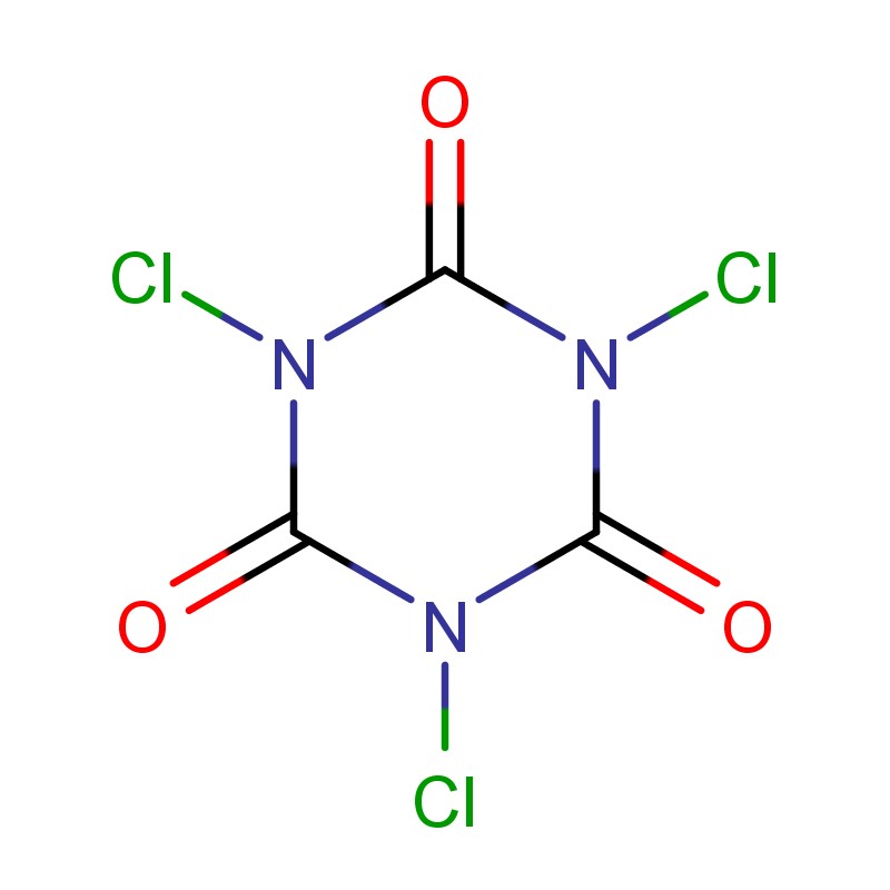 Aigéad 1,3,5-trichloroisocyanuric (TCCA)